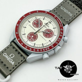 ساعت مردانه زنانه امگا سواچ پلوتو Pluto سه موتوره کرنو گارانتی جعبه ارسال رایگان omega swatch ساعت مچی