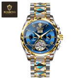 ساعت مچی مردانه بین باند اورجینال اتومات سه موتور فعال شب نما رنگ ثابت کیفیت بینظیرBIN BOND