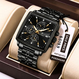 ساعت مچی مردانه پودگار اورجینال سه موتور فعال ضد اب رنگ ثابت شب نما روز شمار فعال کیفیت عالی POEDAGAR