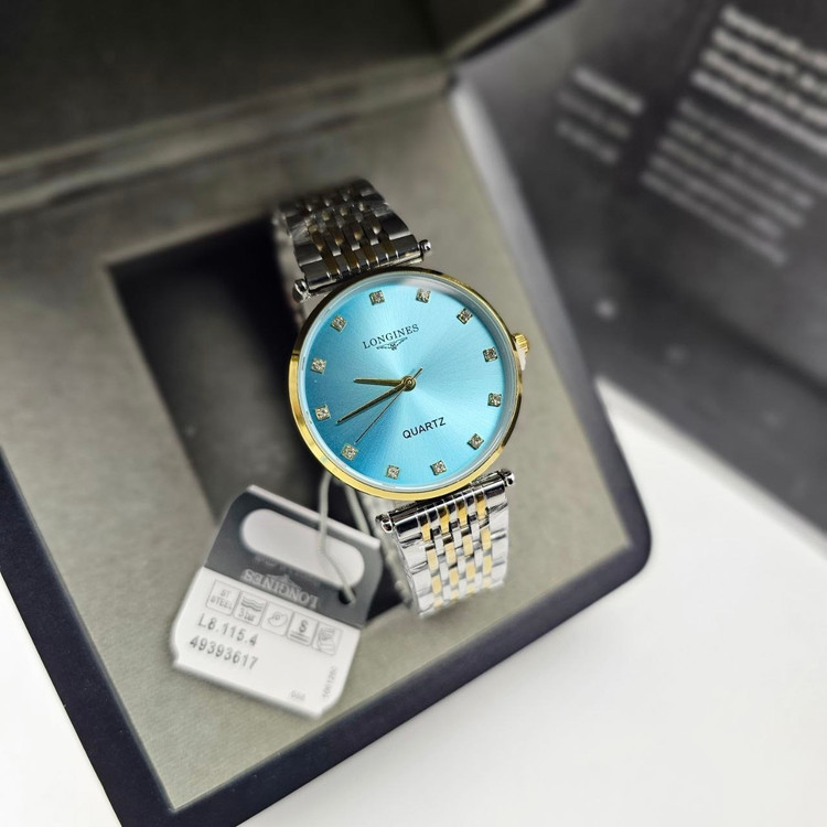 ساعت مچی زنانه اورجینال لونجین بند استیل رنگ ثابت ضد اب کیفیت بینظیر LONGINES