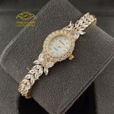 ساعت مچی زنانه اورجینال جواهری رویال کرون موتور ژاپن رنگ صددرصد ثابت کیفیت بینظیرROYAL CROWN