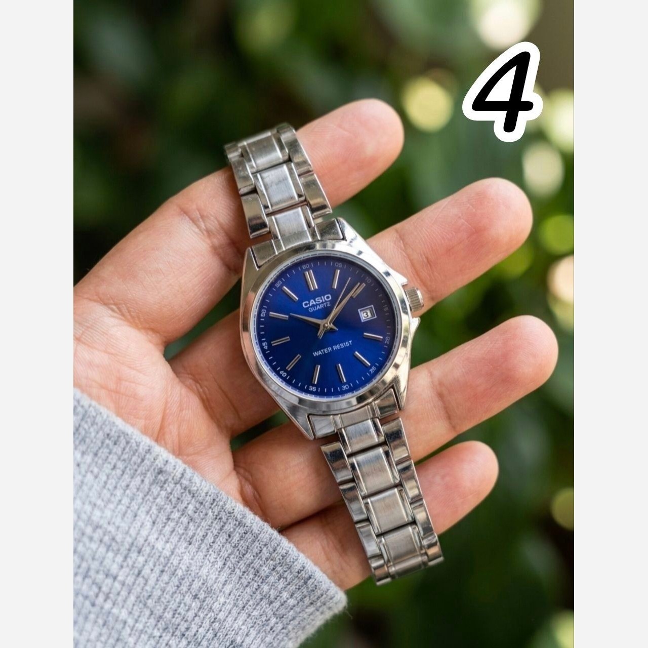 ساعت مچی زنانه کاسیو  رنگ ثابث ضداب روزشمار فعال کیفیت عالیCASIO
