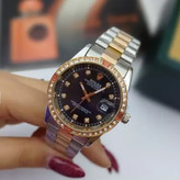 ساعت مچی مردانه وزنانه رولکس اصلی قفل رولکسی قاب نگین دار رنگ ثابت ضداب کیفیت بینظیرROLEX