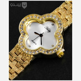ساعت مچی زنانه ونکلیف طلایی و نقره ای رنگ ثابت+باتری اضافی
