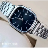 ساعت مچی مردانه کاسیو casio بند استیل نقره ای صفحه مربعی مشگی ضداب شیک وخاص