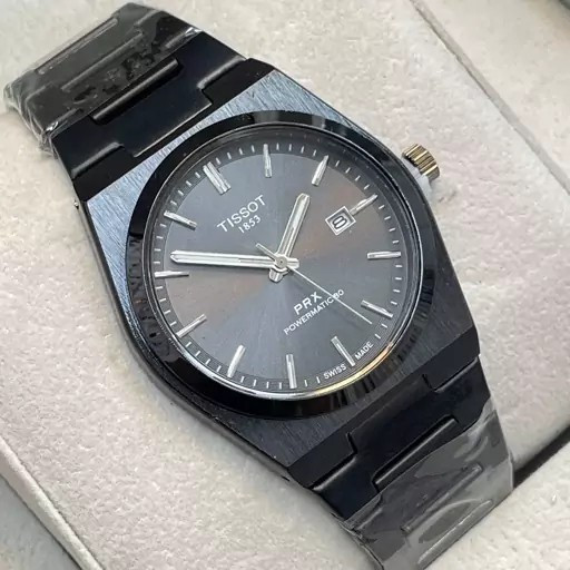 ساعت مچی مردانه تیسوتTissot بند استیل مشگی صفحه مشگی موتور ژاپن اصلی