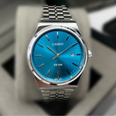 ساعت مچی اورجینال کاسیوCASIO صفحه رنگ بندی بند استیل رنگ ثابت کد2554
