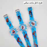 ساعت بچگانه چراغ دار(مردعنکبوتی، ماشین ها)