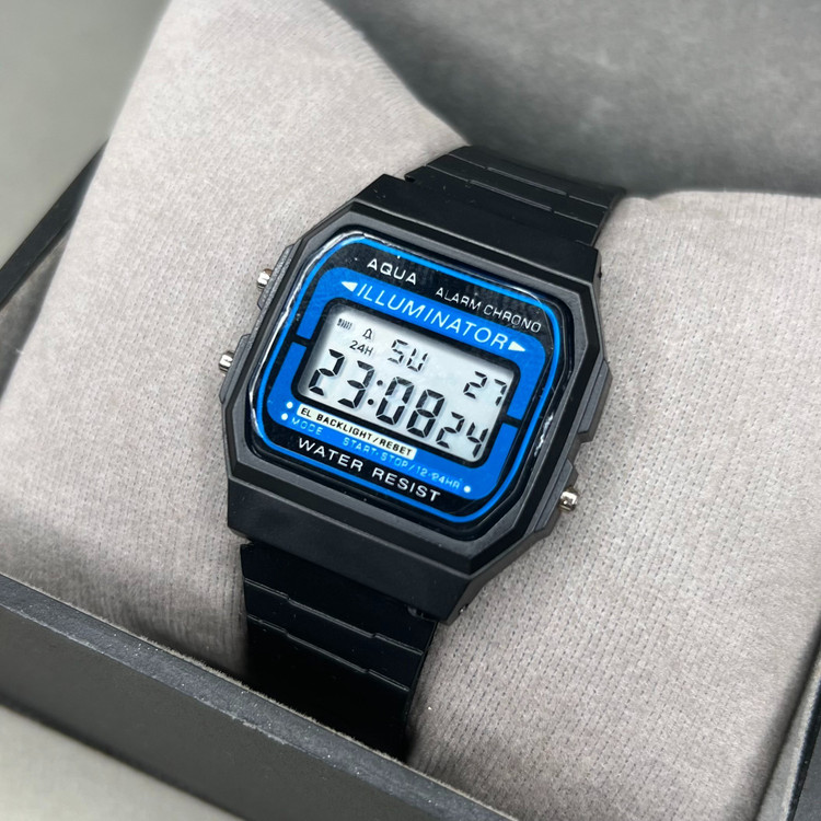 ساعت مچی دیجیتال AQUA مشکی