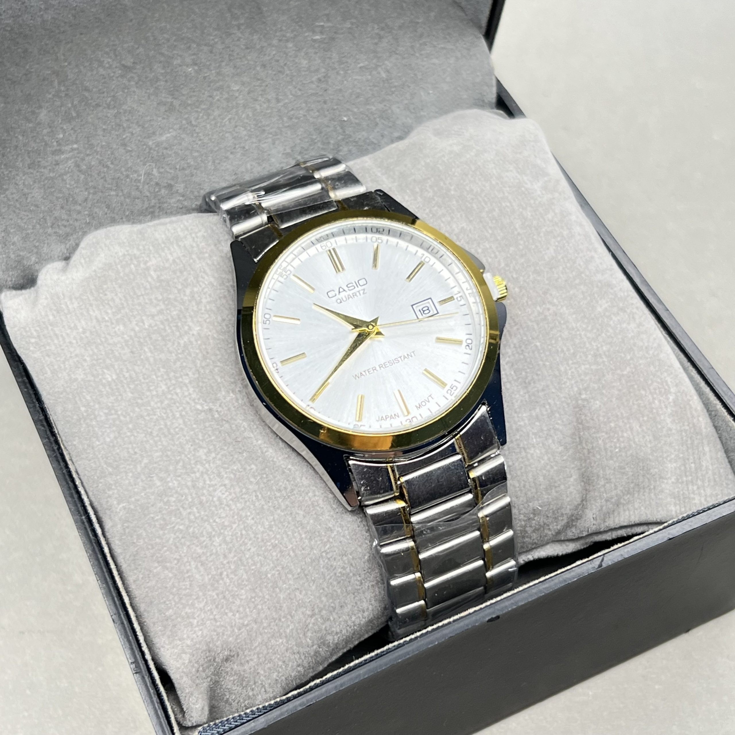 ساعت مچی مردانه کاسیو بند استیل تقویم دار