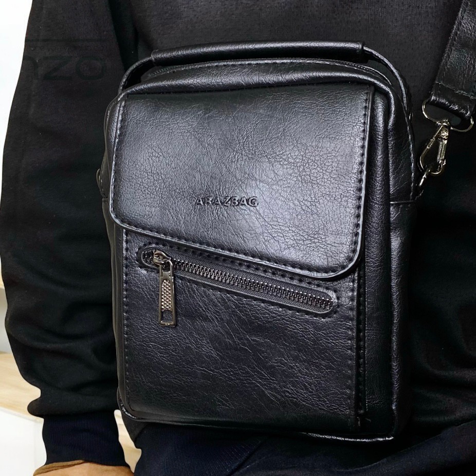 کیف مردانه دوشی چرم آراز 427