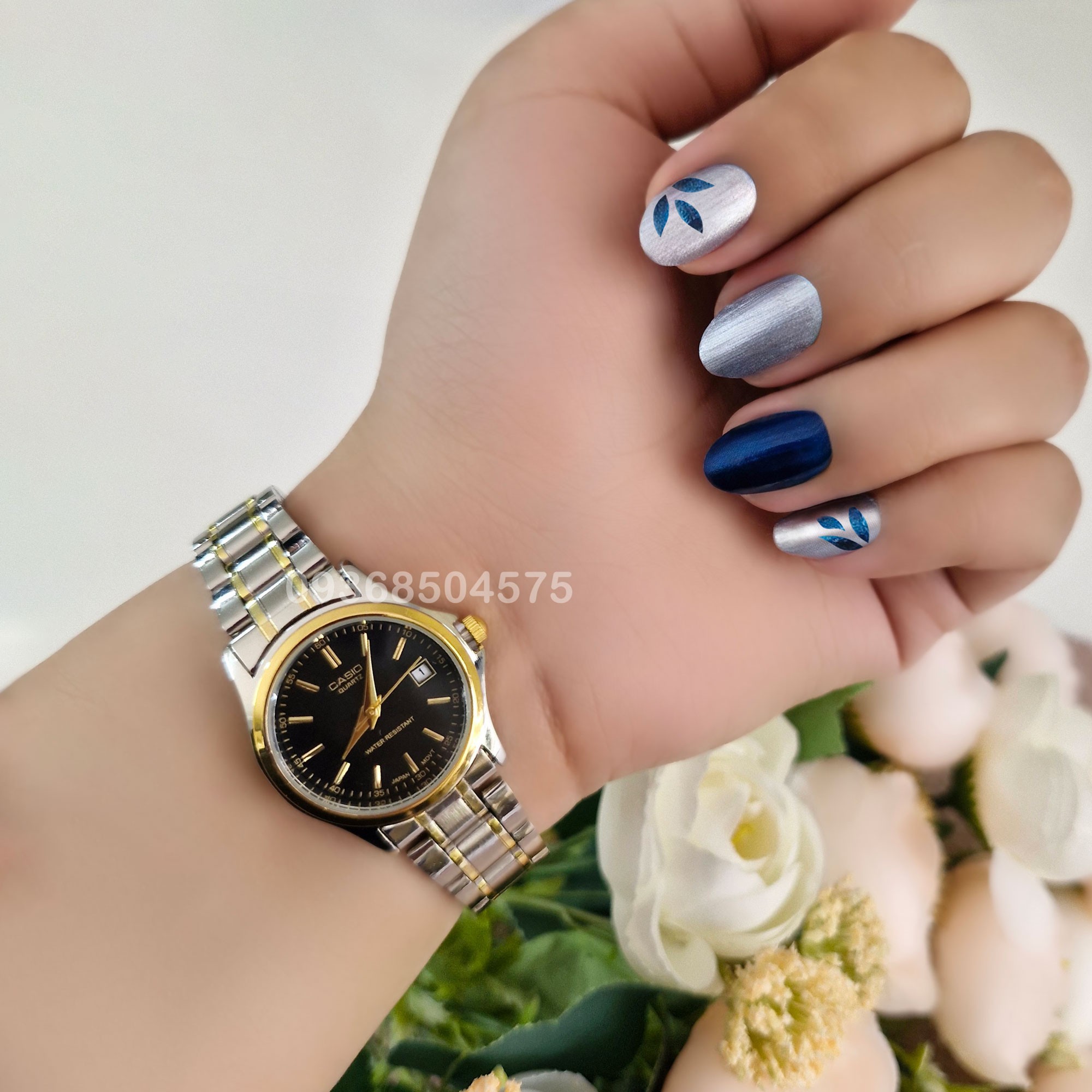ساعت مچی زنانه کاسیو دورنگ مشکی