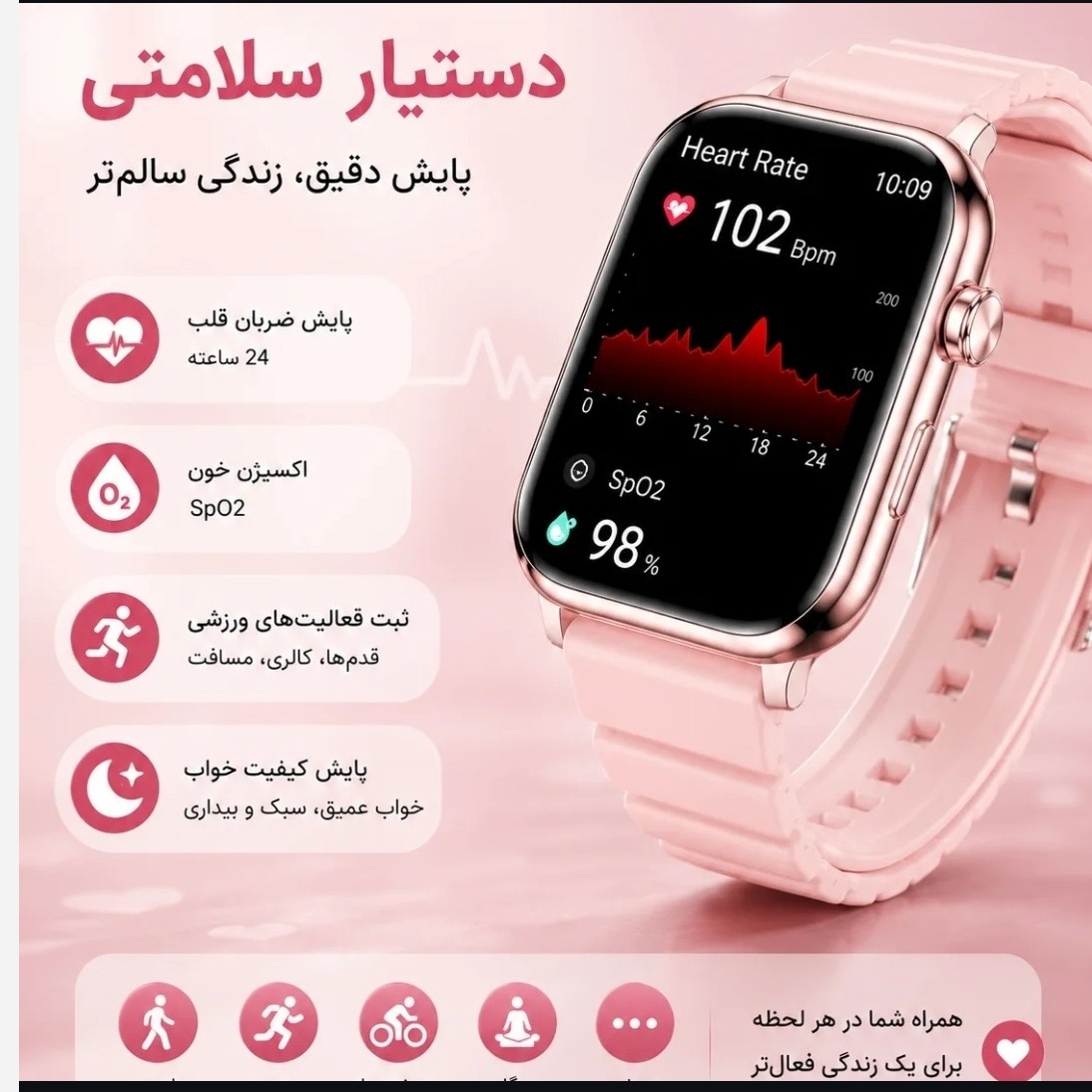 ساعت هوشمند 7 بند مدل kw87mini امولد سری 11 ورژن 2026 تمام صفحه اورجینال