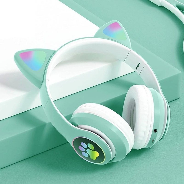 هدفون خرگوشی مدل MZ023 مموری خور بلوتوثی چراغ های RGB(فروش تک به قیمت عمده )