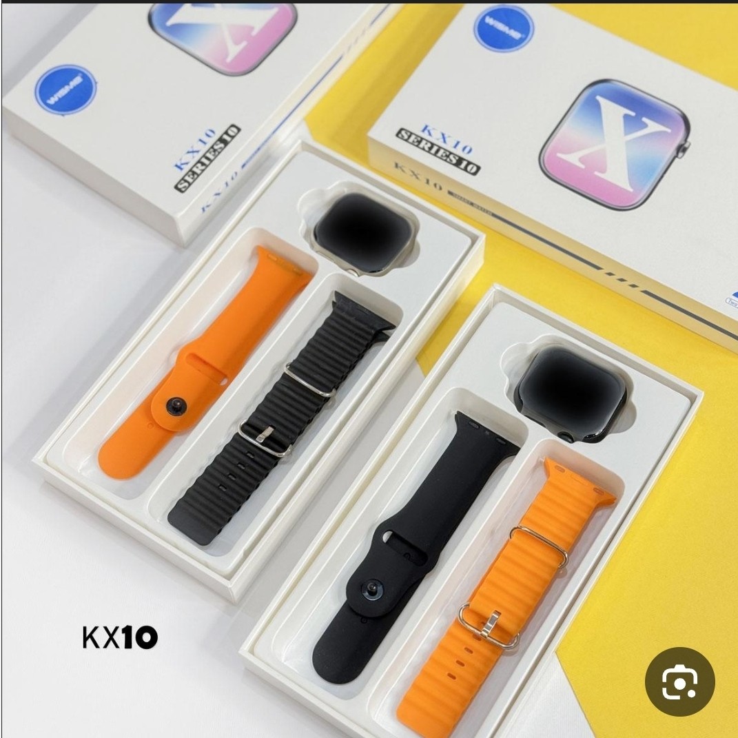 ساعت هوشمند مدل KX10 (2بند) سری 10 سوپر امولد سنسور فعال بالاترین کیفیت بازار