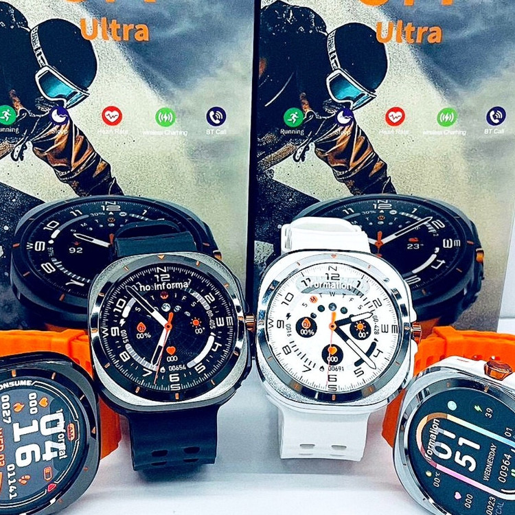 ساعت هوشمند 2 بند صفحه گرد مدل GT88 ULTRA MAX سوپر امولد بالاترین کیفیت بازار فروش تک به قیمت عمده