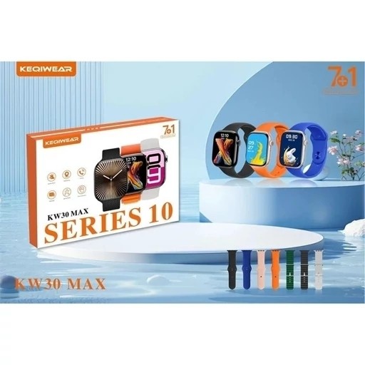ساعت هوشمند KW30 max بهمراه 7 بند قیمت عالی