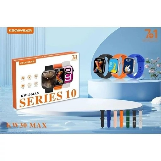 ساعت هوشمند KW30 max بهمراه 7 بند قیمت عالی