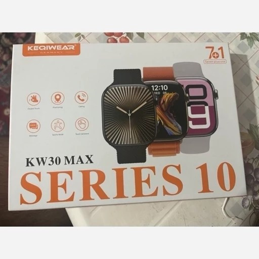 ساعت هوشمند KW30 MAX صفحه نمایش AMOLED سفارش آلمان دارای کرنومتر و بازی و کلی امکانات کیفیت عالی