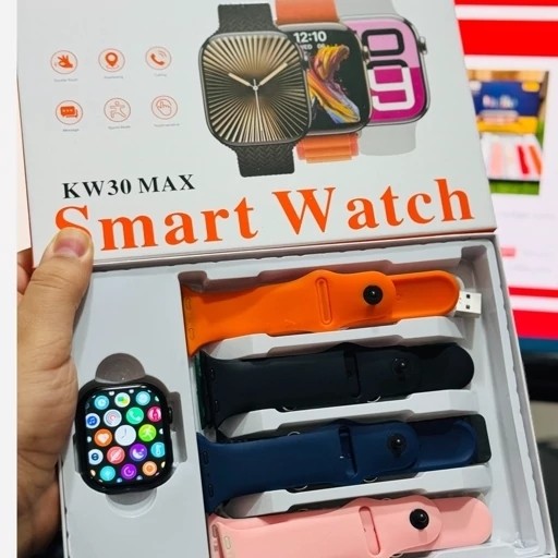 ساعت هوشمند KW30 MAX صفحه نمایش AMOLED سفارش آلمان دارای کرنومتر و بازی و کلی امکانات کیفیت عالی