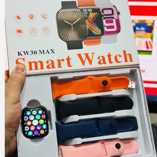 ساعت هوشمند KW30 MAX صفحه نمایش AMOLED سفارش آلمان دارای کرنومتر و بازی و کلی امکانات کیفیت عالی