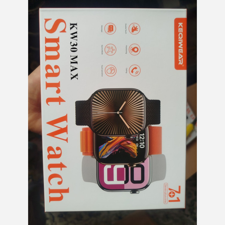 ساعت هوشمند KW30 MAX صفحه نمایش AMOLED سفارش آلمان دارای کرنومتر و بازی و کلی امکانات کیفیت عالی