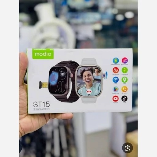 ساعت هوشمند ST15 5G سیم کارتخور دوربین دار قیمت عالی