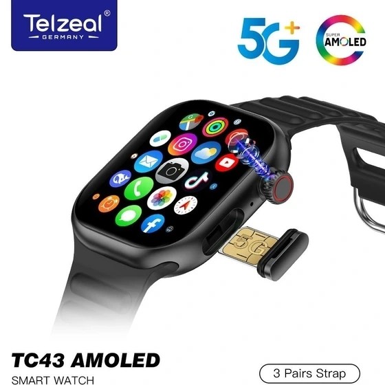 ساعت هوشمند Telzeal TC43 سیم کارت خور بهمراه دوربین مخفی قیمت عالی