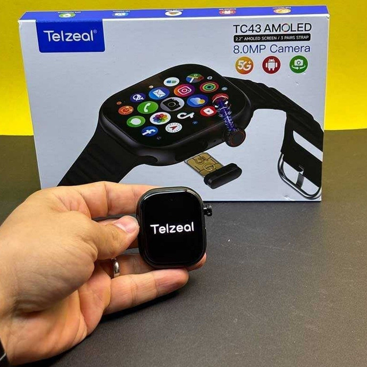 ساعت هوشمند Telzeal TC43 سیم کارت خور بهمراه دوربین مخفی قیمت عالی