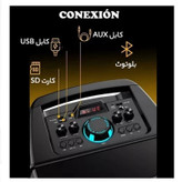 اسپیکر بلوتوثی ZQS 8210 اصلی بهمراه میکروفون بی سیم و کنترل کیفیت عالی