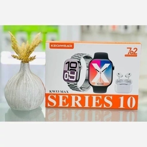ساعت هوشمند KW53 MAX بهمراه 7 بند و ایرپاد کیفیت عالی