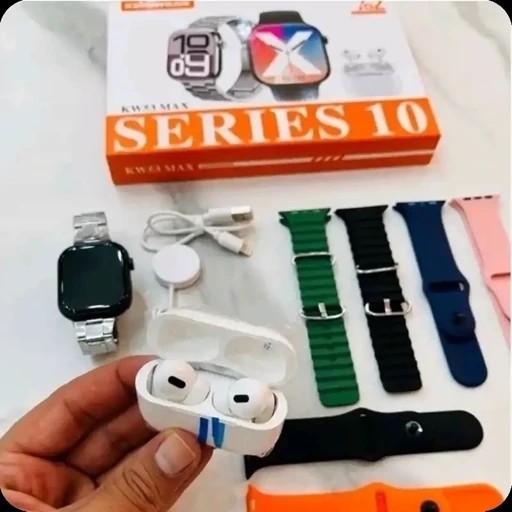 ساعت هوشمند KW53 MAX بهمراه 7 بند و ایرپاد کیفیت عالی