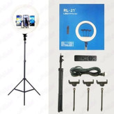 رینگ لایت RL-21 اصلی بهمراه سه پایه فلزی،کنترل،هولدر،کیف مخصوص کیفیت عالی