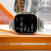 پک ساعت هوشمند kw52 ULTRA3 و ایرپاد کیفیت عالی