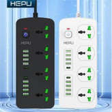چند راهی HEPU H05 با 8 ورودی usb و 2 PD مقاوم در برابر شعله و شوک الکتریکی کیفیت عالی
