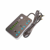 سه راهی هوشمند و محافظ شوک الکتریکی HG 136U با 6 ورودی USB اصلی کیفیت عالی