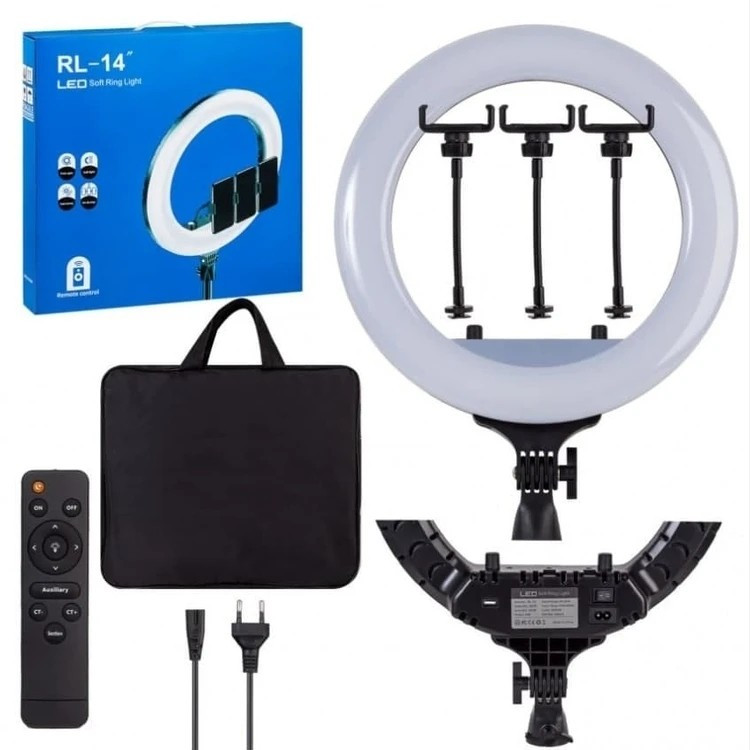 رینگ لایت RL-21 اورجینال همراه با سه پایه فلزی،کنترل،هولدر،کیف مخصوص