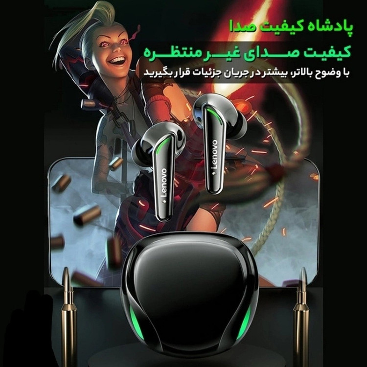هدفون بی سیم لنوو XT92 مناسب گیمینگ