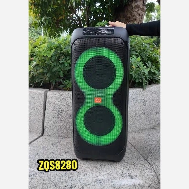 اسپیکر حرفه ای ZQS8280 بلوتوثی با ریموت کنترل و میکروفون قیمت عالی