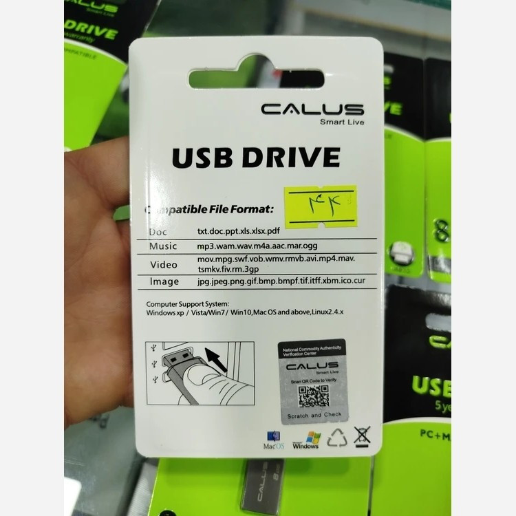 فلش مموری کالوس مدل USB 3.0 ظرفیت 8 گیگابایت Calus 8GB قیمت عالی