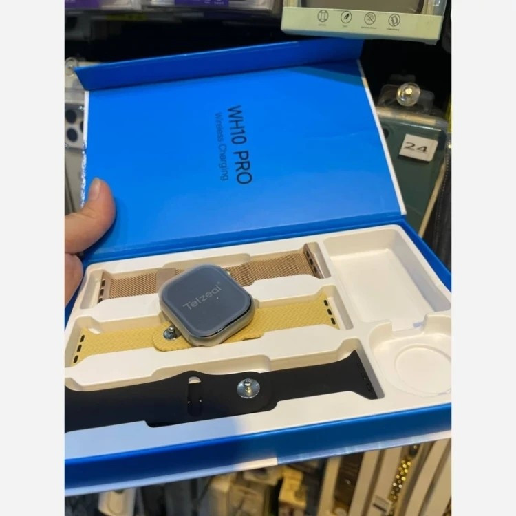 ساعت هوشمند تلزیل WH10 pro اصلی سری 10 ضدآب کیفیت عالی با 3 بند اضافه قیمت عالی