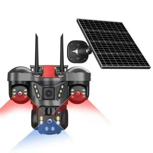 دوربین سیم کارتی بیسیم 3 لنز v380 pro مدل X3 رم خور دید در شب رنگی دزدگیر قیمت عالی
