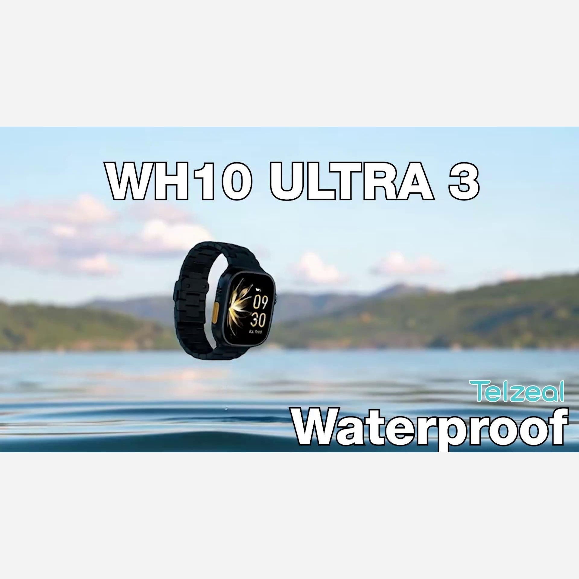 ساعت هوشمند تلزیل مدل WH10 ULTRA 3 ضدآب صفحه نمایش آمولد قیمت عالی