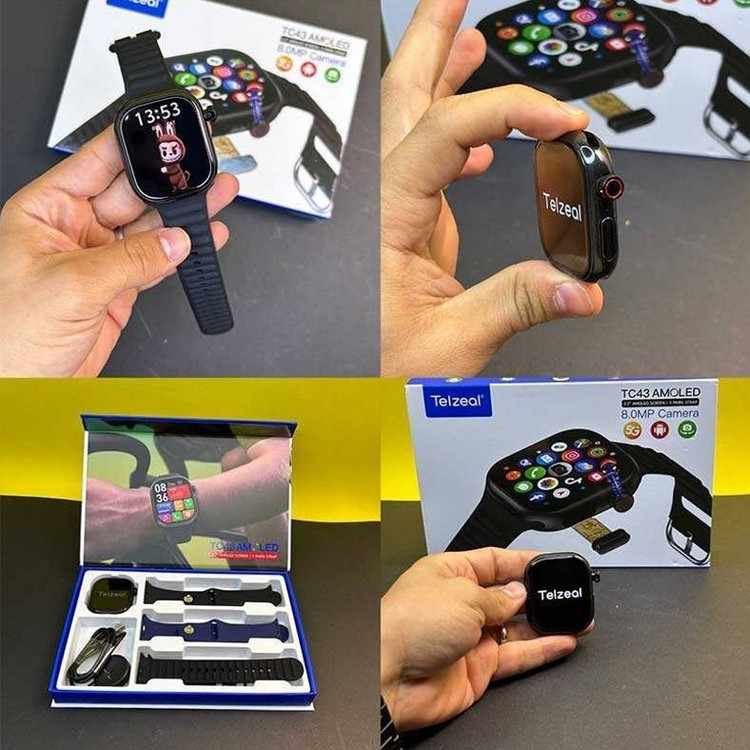ساعت هوشمند سیمکارت خور Telzeal TC43 AMOLED با دوربین مخفی ریجستری قیمت عالی