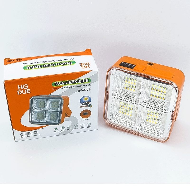 پروژکتور LED شارژی سولار پنل خورشیدی HG DUE HG-05 کیفیت عالی