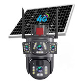 دوربین مداربسته بی سیم سیمکارت خور خورشیدی 8 مگاپیکسل 3 تصویر2 لنز v380 مدلA9-3 جدید با قیمت عالی