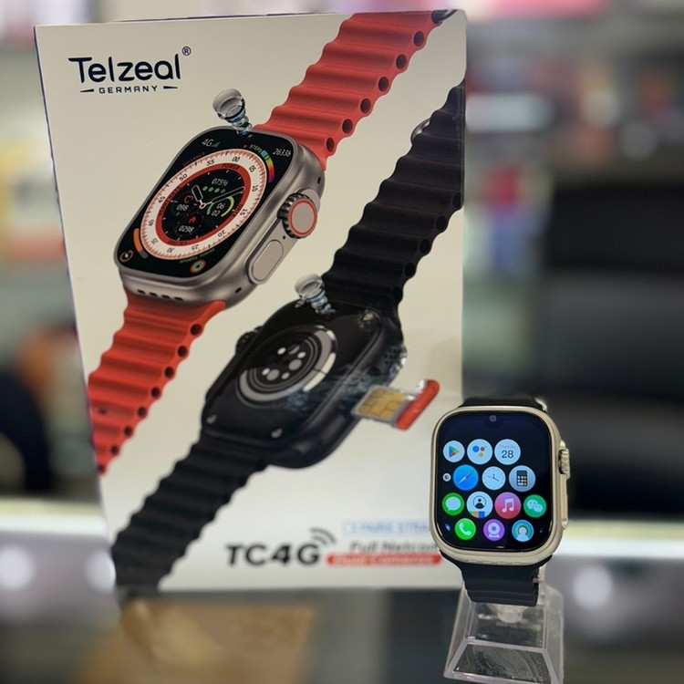 ساعت هوشمند سیمکارت خور Telzeal مدل TC4 4G تلزیل ریجستری با 64 گیگ حافظه داخلی 4 گیگ رم و دوربین دوگانه