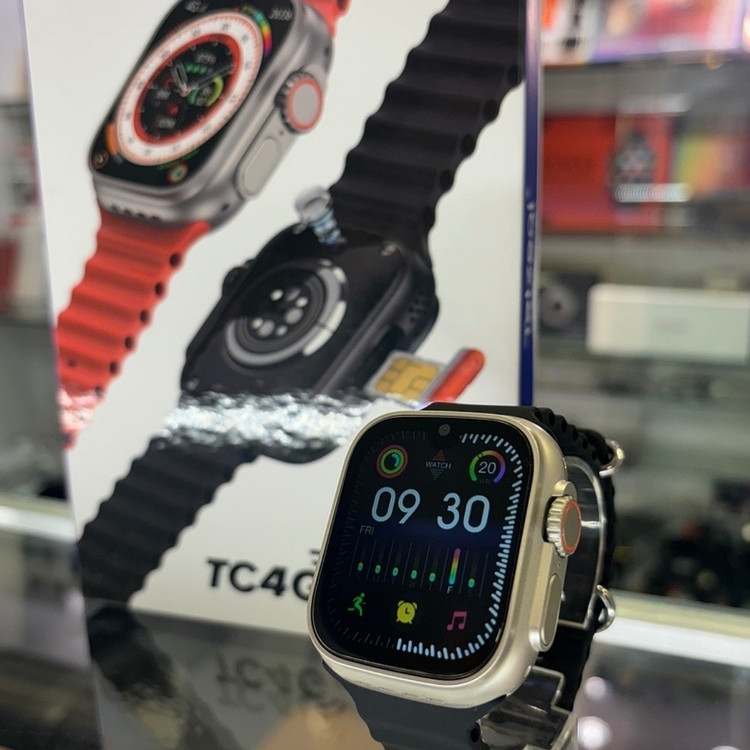 ساعت هوشمند Telzeal مدل TC4G سیم کارت خور ریجستری 64 گیگ حافظه داخلی 4 گیگ رم 2 دوربین و 3 بند
