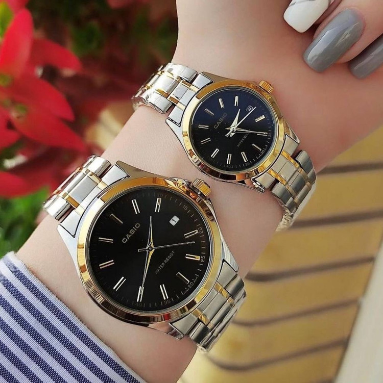 ساعت مچی کاسیو casio زنانه و مردانه قفل کلیپسی و دارای روز شمار