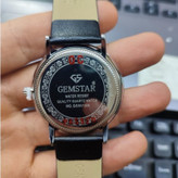 ساعت مچی مردانه عقربه ایی بند چرم ضدآب GEMSTAR